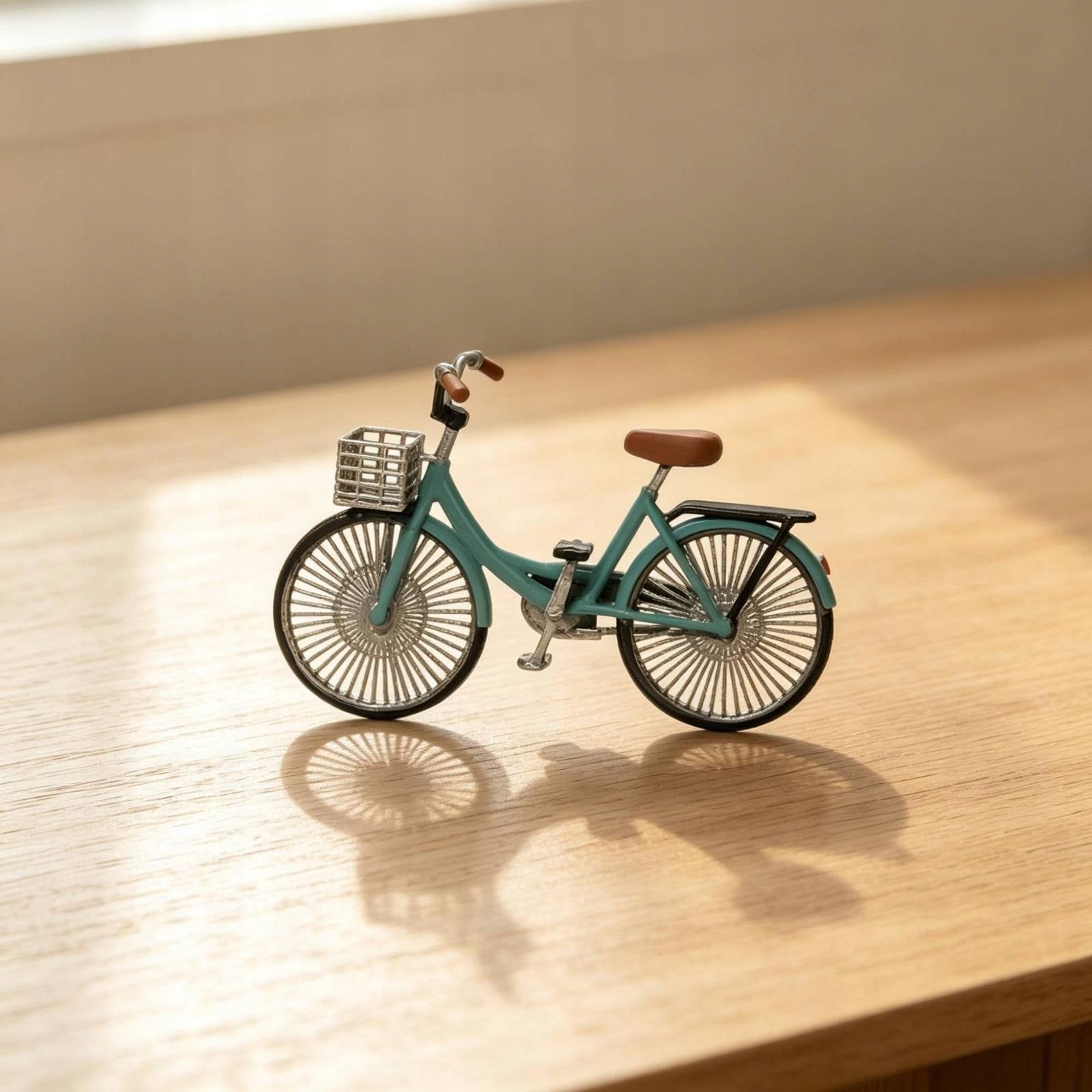 Low step bicycle model in 1:64 scale, realistic miniature bicycle with Red Brand no brand