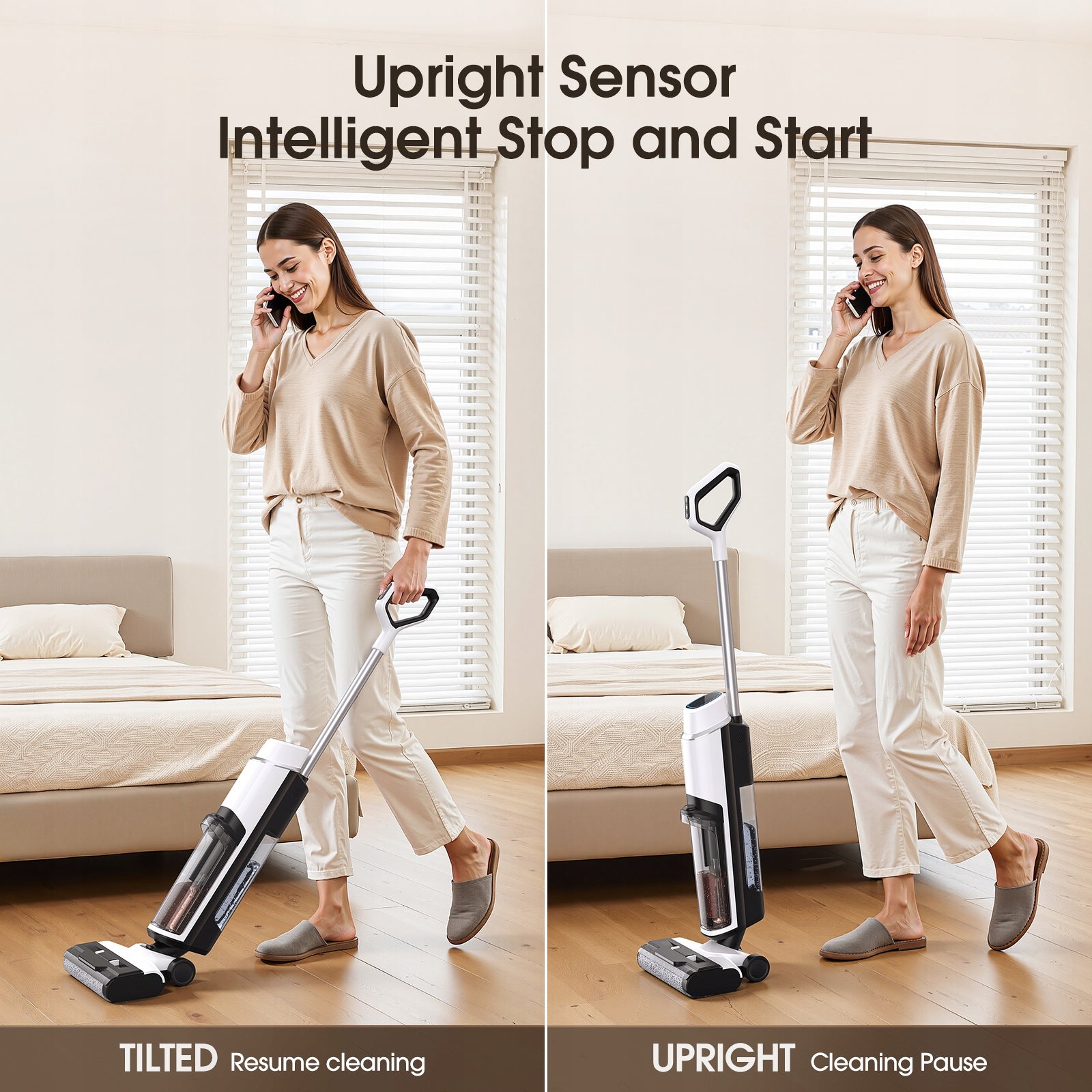 Lubluelu T8A Vertical Vacuum Cleaner Self-Cleaning Wireless Brushless Motor Dust container volume 1.51 l