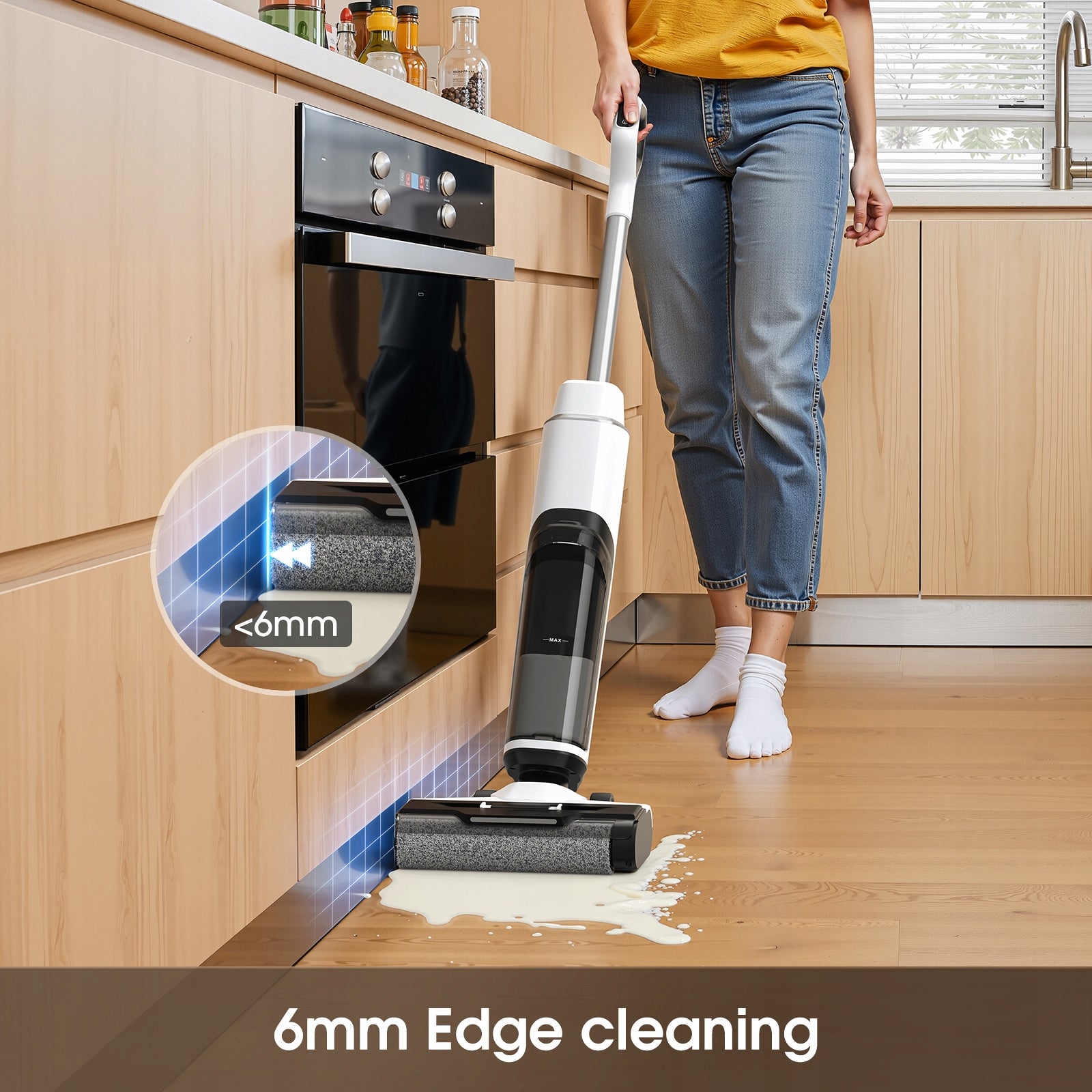 Lubluelu T8A Vertical Vacuum Cleaner Self-Cleaning Wireless Brushless Motor Power supply rechargeable battery