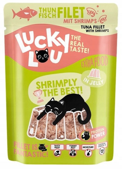 Lucky Lou Extrafood Tuna and shrimp in jelly sachet 70g Manufacturer code 4262437740959