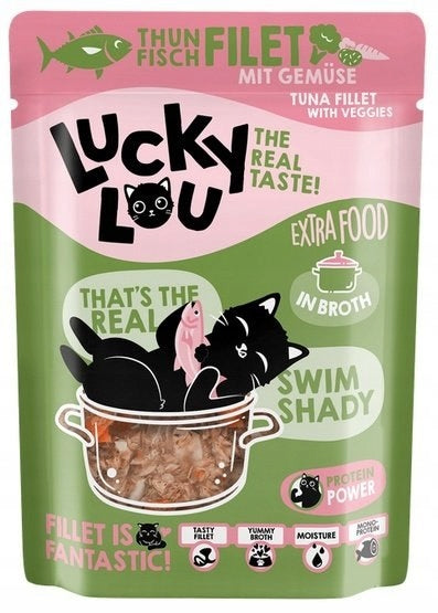 Lucky Lou Extrafood for cat tuna and vegetables in broth sachet 70g Brand Lucky Lou