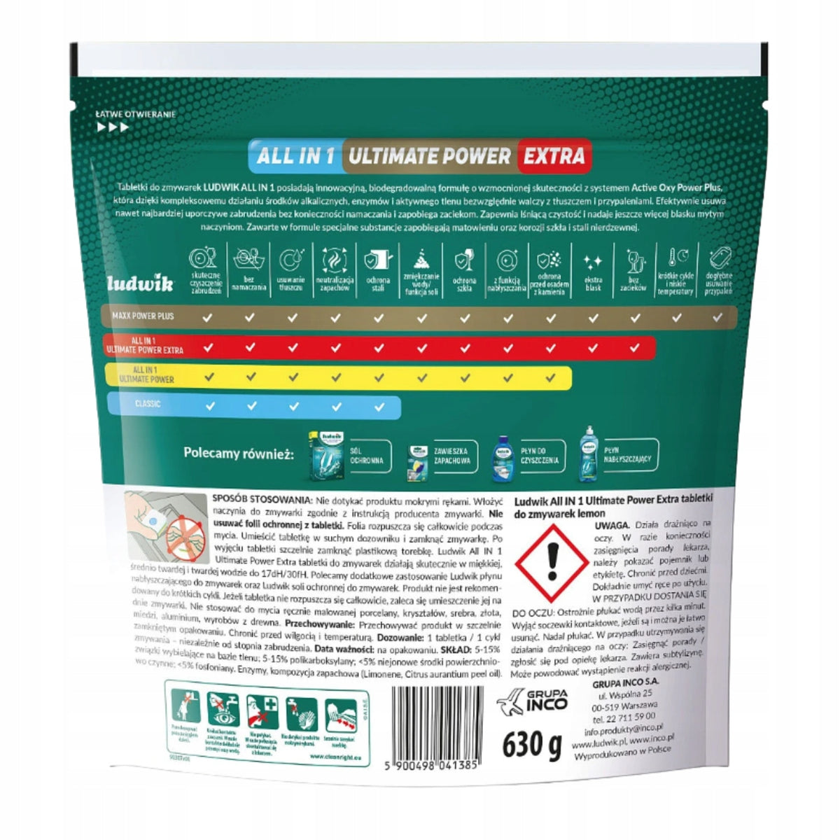 Ludwik Ultimate Power Extra Tablets All In One Lemon 35 Pcs.x2 Brand Ludwik
