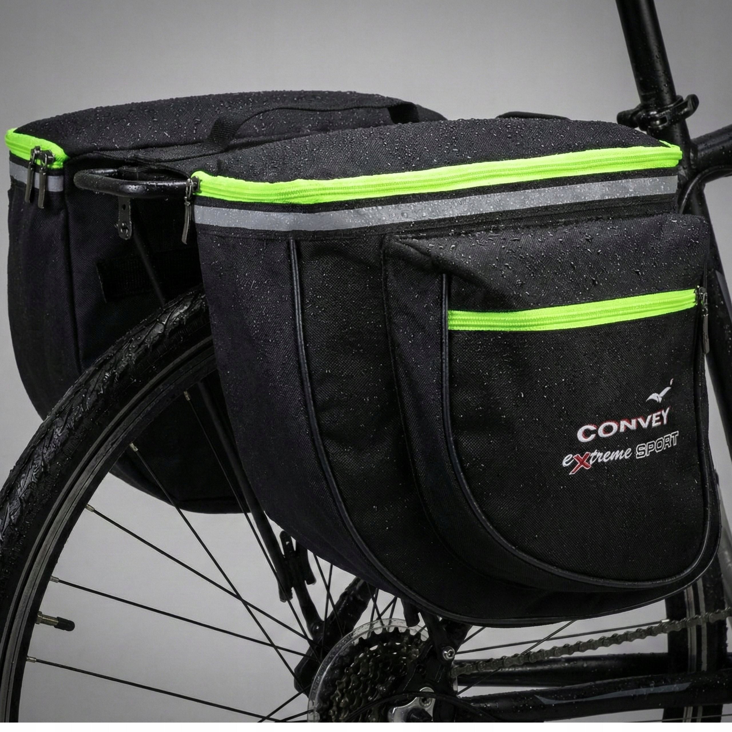 Luggage bag bicycle pouch two compartments Codura Polish Product Convey Capacity 16 l