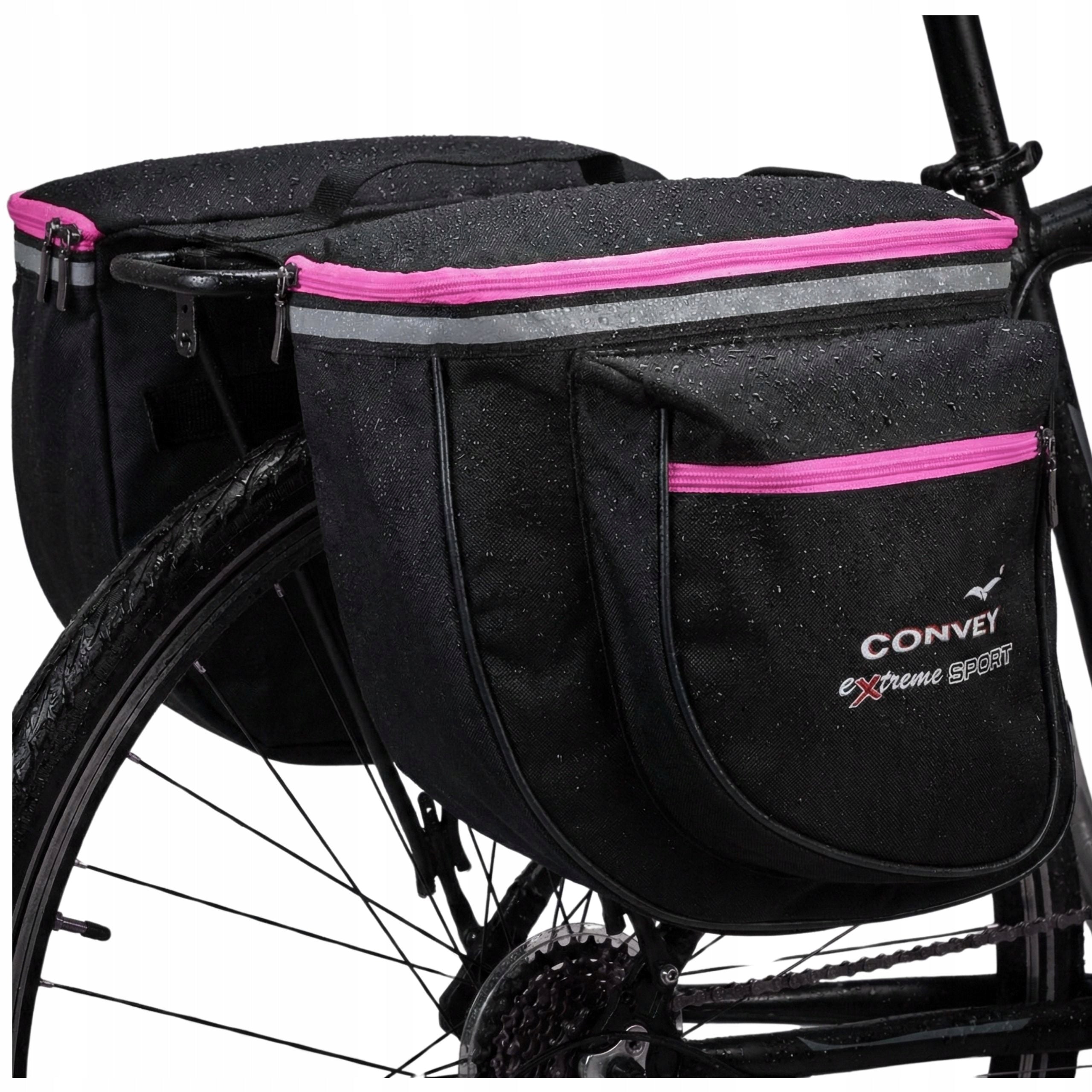 Luggage pouch two compartments Bicycle bag for luggage compartment Polish Product