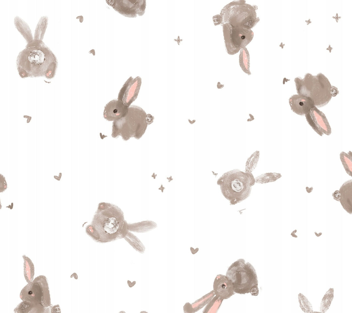 LullaLove - Muslin diaper/baby washcloth, bamboo - bunnies Packaging status original