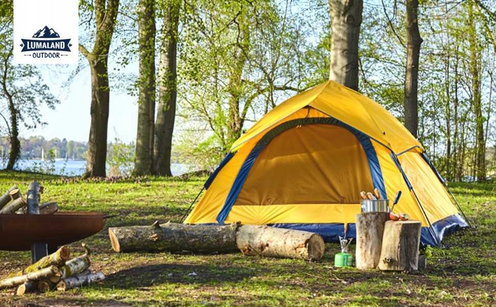 Lumaland Outdoor Pop Up Cool Reflective 3-Person Hiking Tent Manufacturer code WT-40012-001