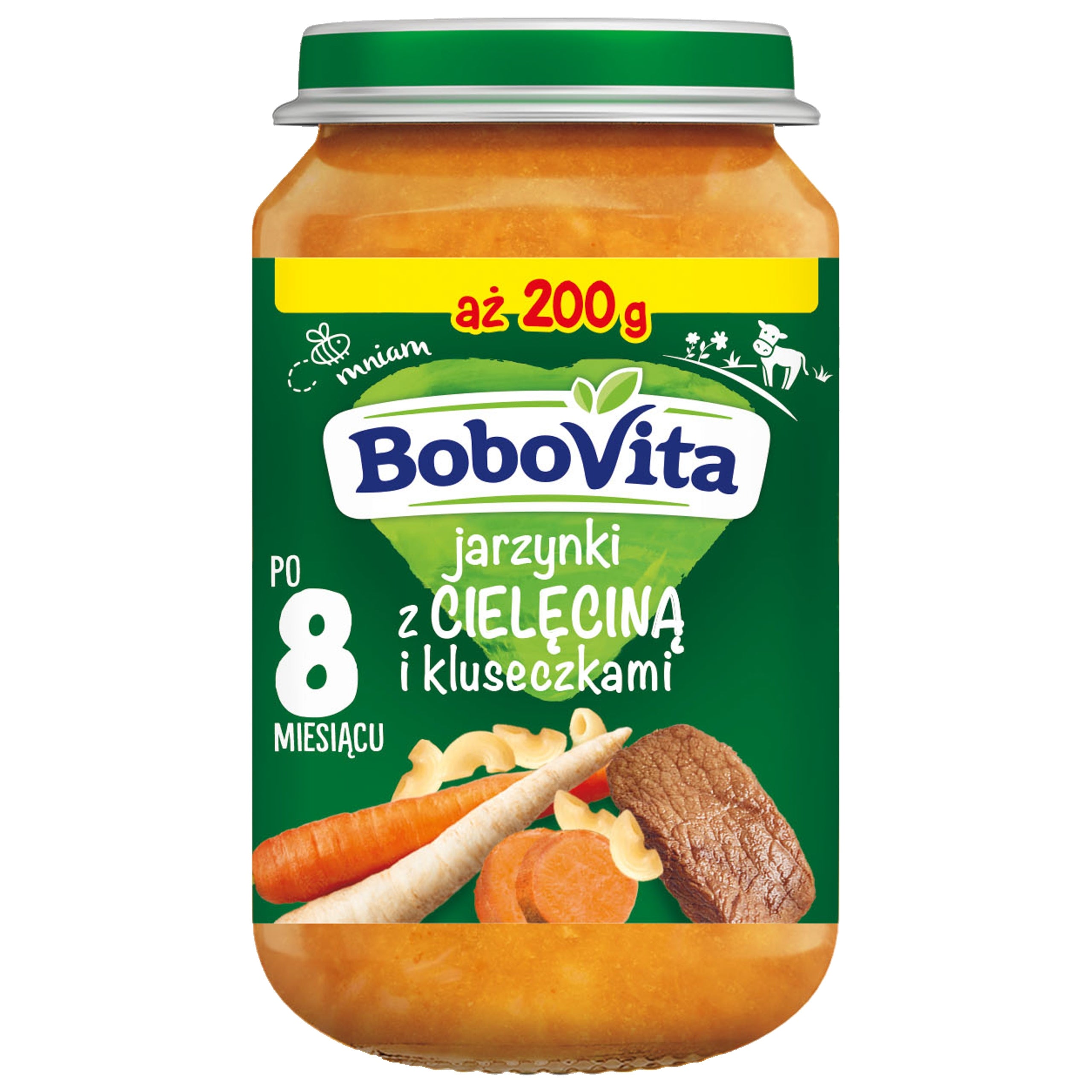 Lunch BoboVita Vegetables with veal and dumplings from 8 months 200g