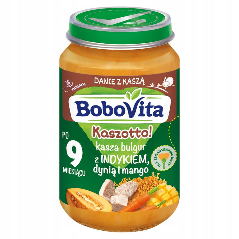 Lunch Bobovita KASZOTTO Groats bulgur turkey, pumpkin and mango 190 g