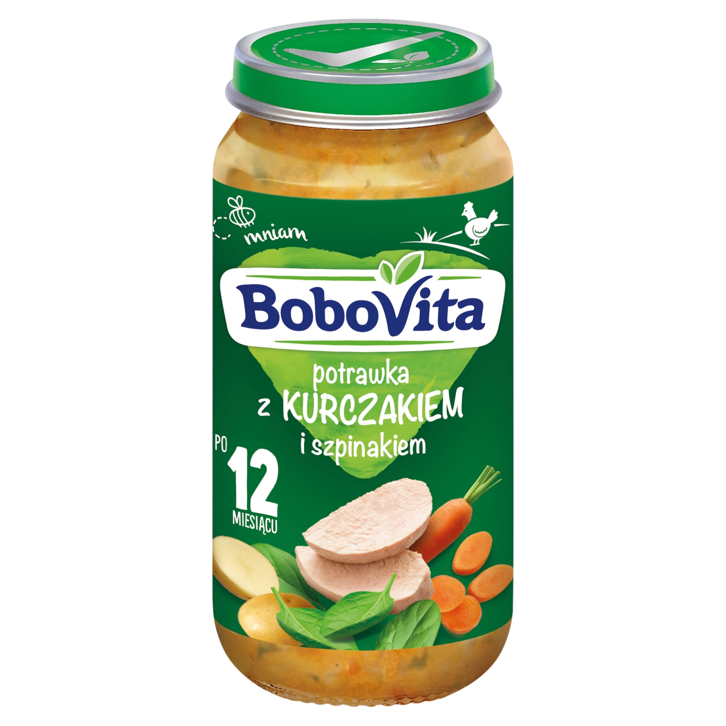 Lunch Bobovita from 12 months 250 g stew with chicken and spinach