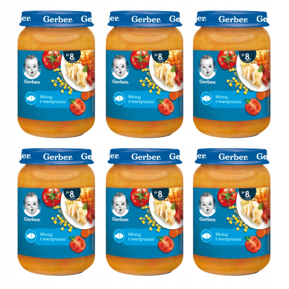 Lunch Gerber Mintaj with vegetables for babies after 8 months 190 g x 6