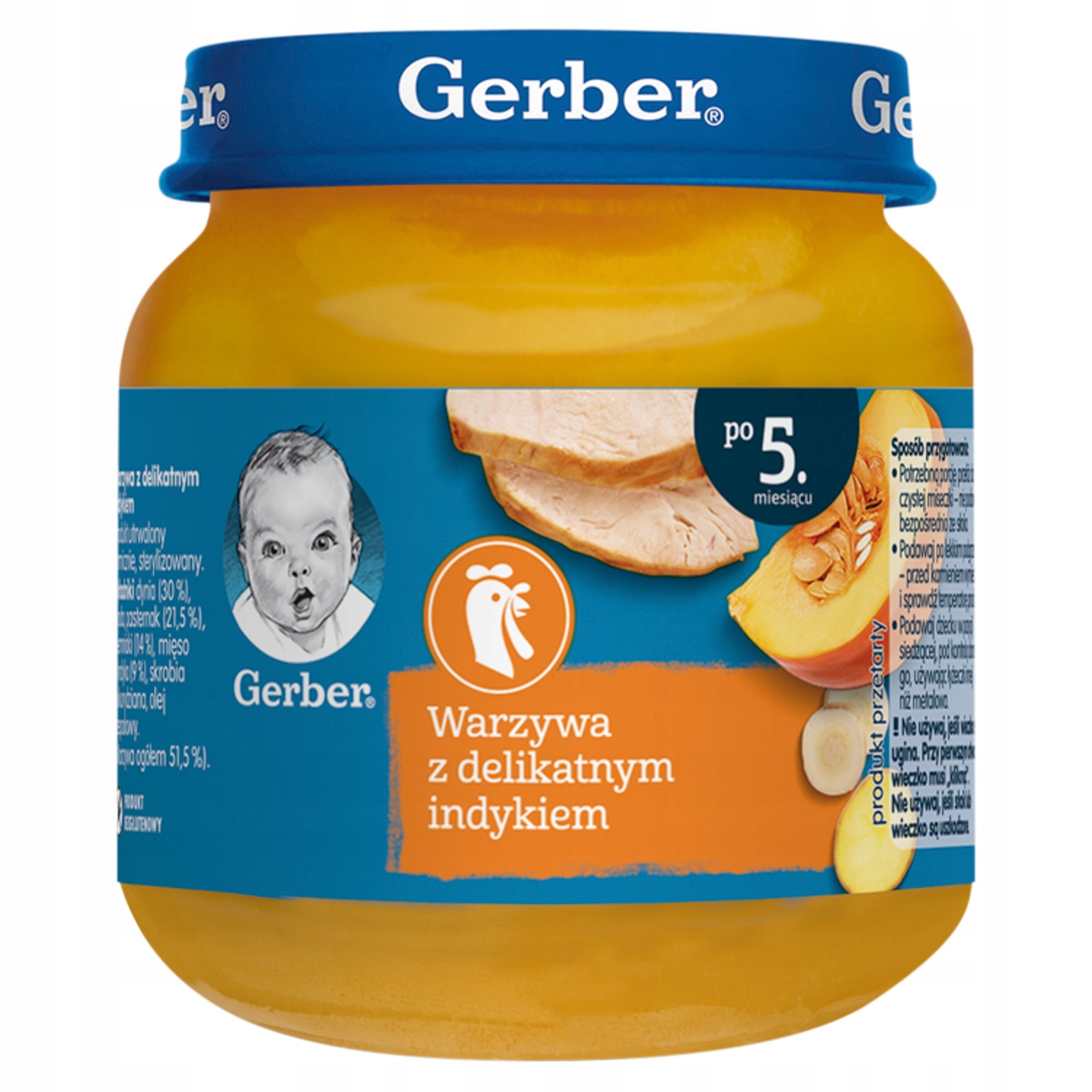Lunch Gerber Turkey with pumpkin and potatoes after 5 months 125 g x6 Medical device no