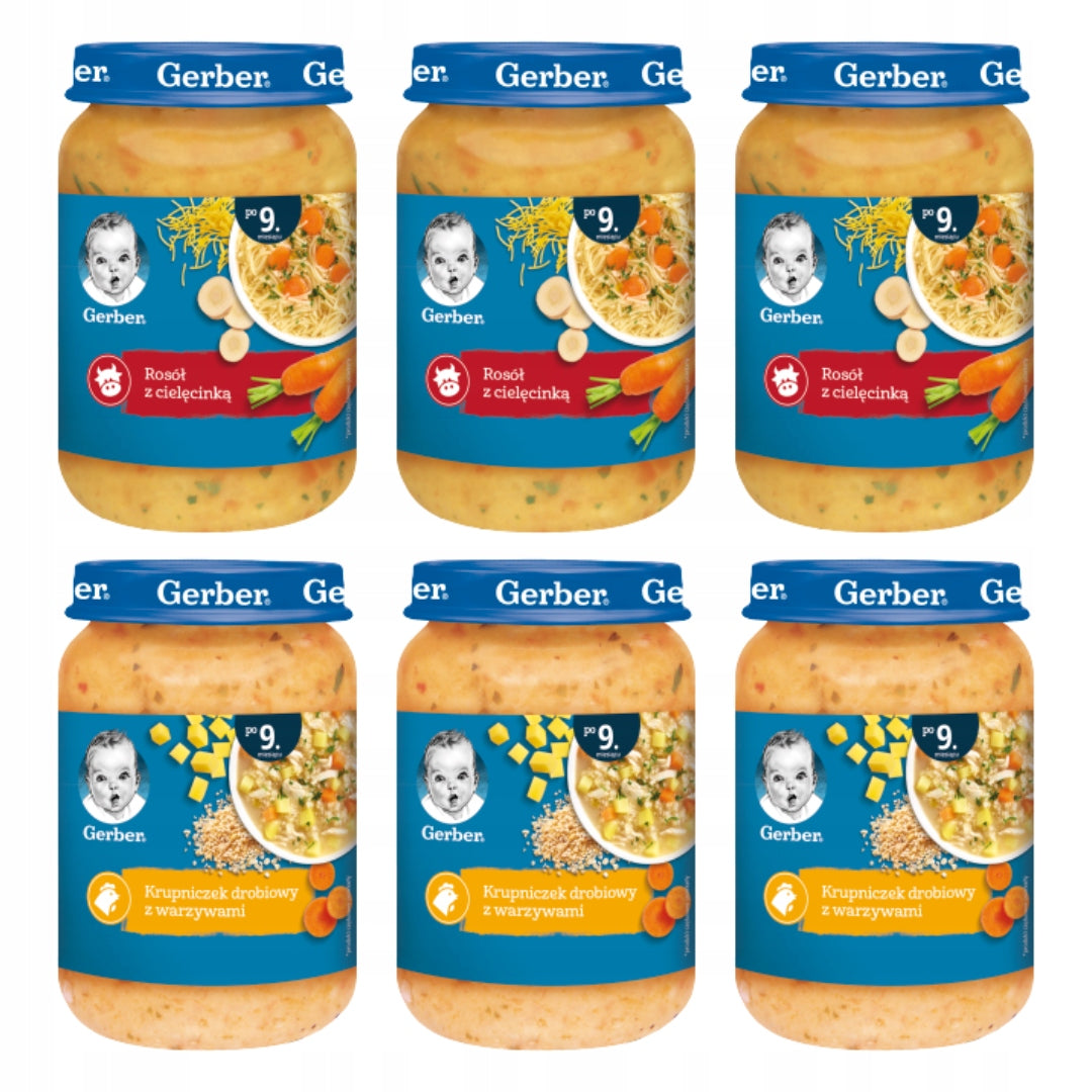 Lunch Gerber baby soup after 9 months 6x 190 g