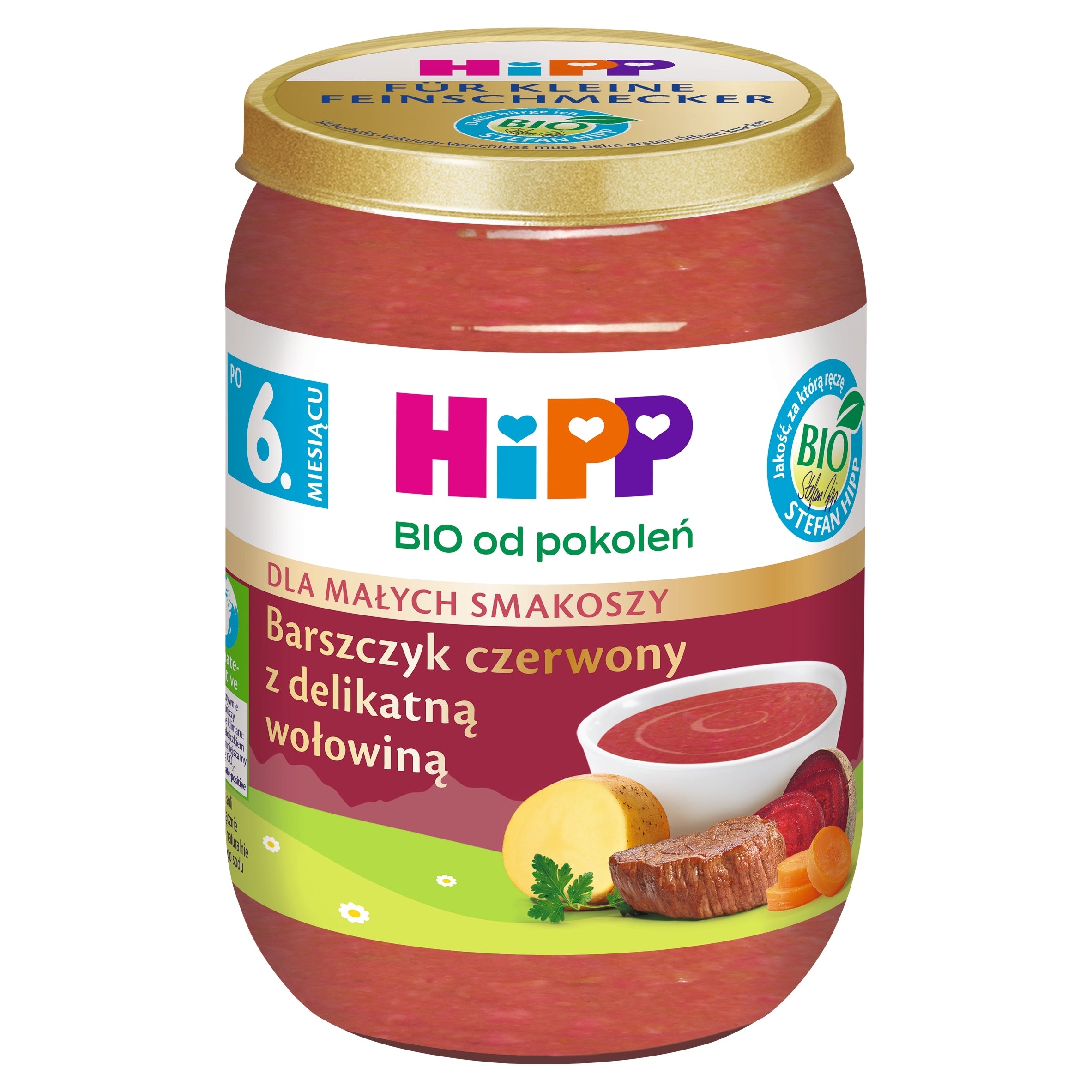 Lunch Hipp from 5months 190g Barszczyk red with delicate beef SOUP Manufacturer code 4062300402621