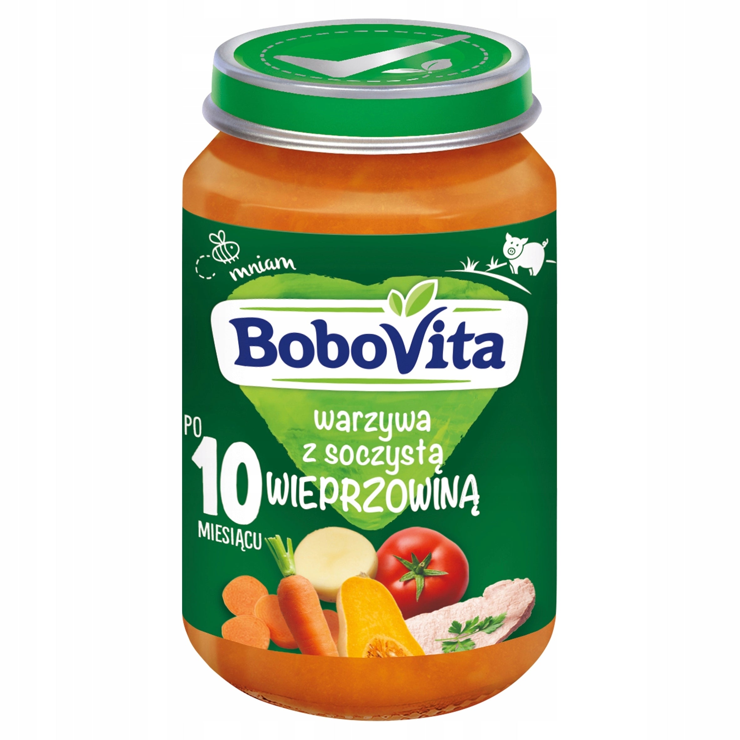Lunch for children 10m+ Bobovita juicy pork with vegetables 190 g
