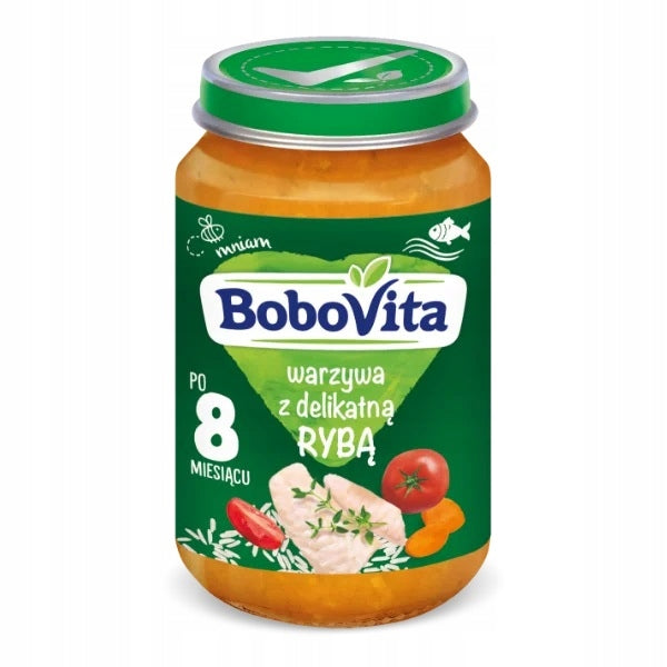 Lunch for children BoboVita vegetables with delicate fish after 8 months 190 g