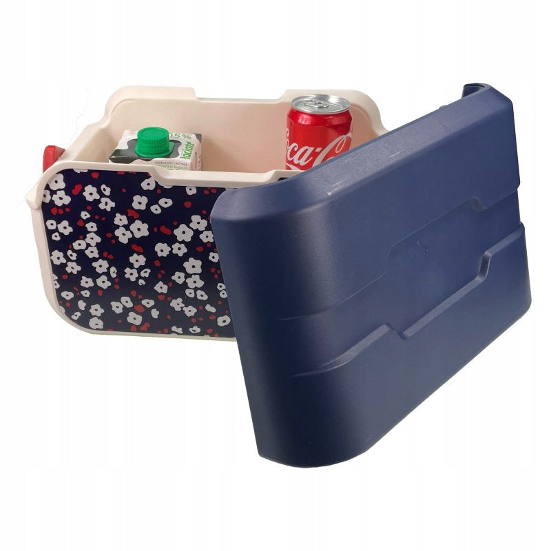 Nešiojamas šaldytuvas EDA flowers, 5 l, mėlynas