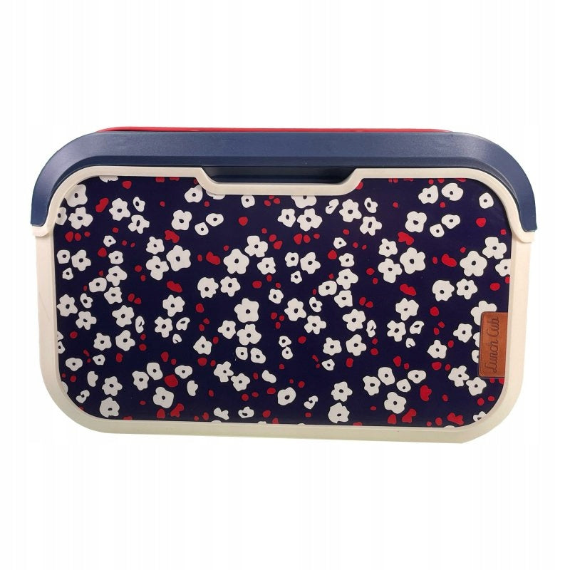 Tragbarer Kühlschrank EDA Flowers, 5 l, blau