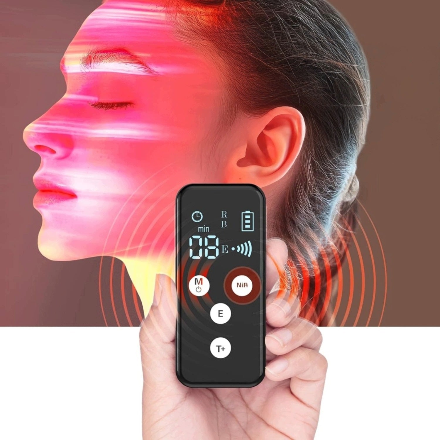 LungSank LED Light Therapy Mask 7 Colors 850nm With Cooling Mask EAN (GTIN) 5908456441451