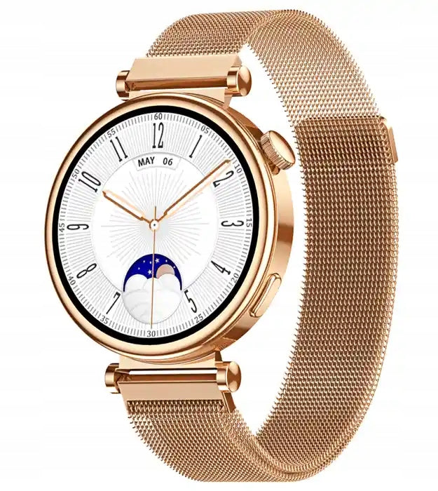LuxeGlimmer Gold mini luxury women's smartwatch