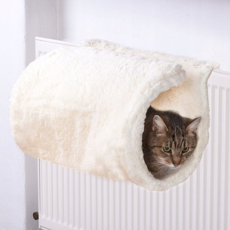 Luxus radiator cat bed, cream