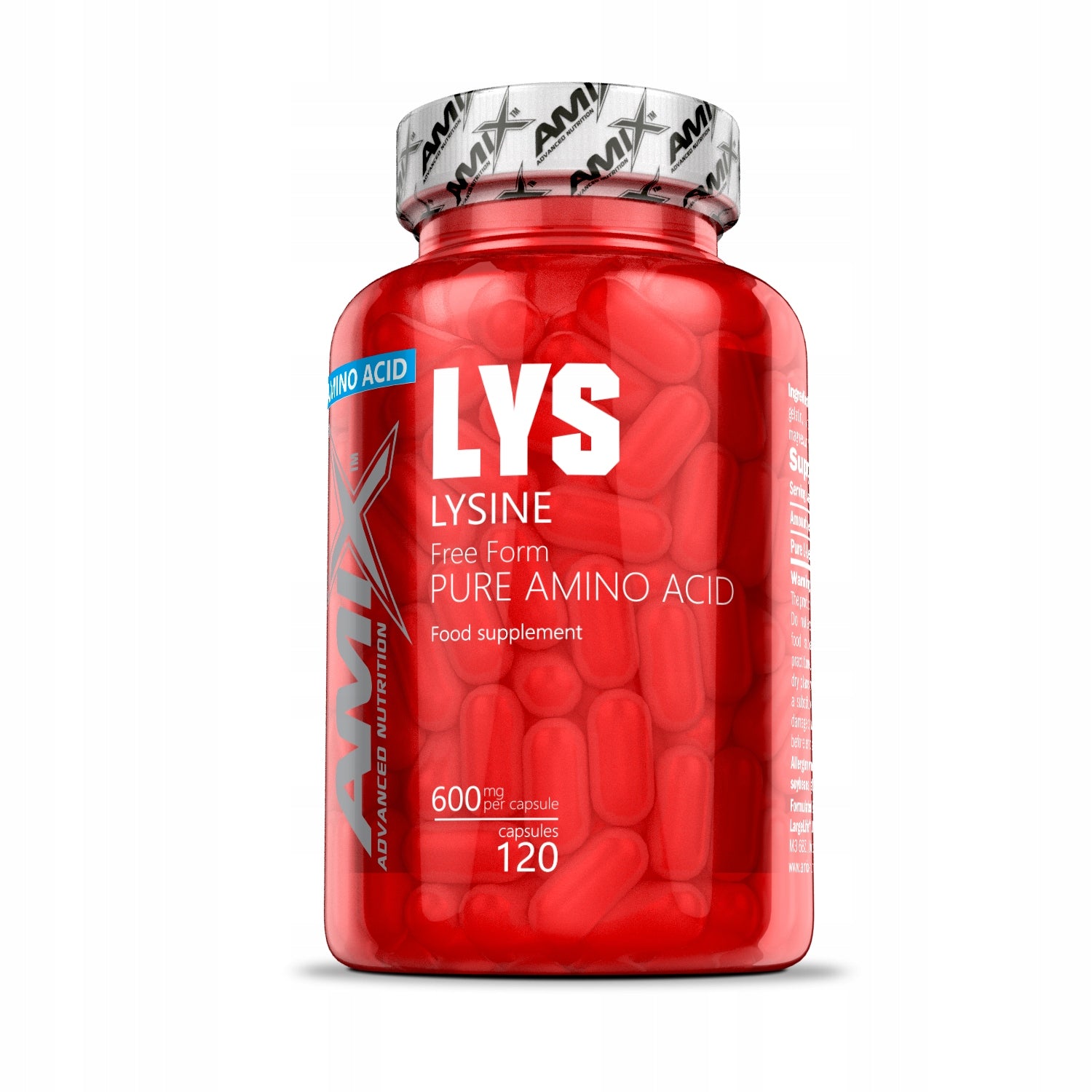 Lysine 600mg 120 kapslí Expiration date at least six months from the date of purchase