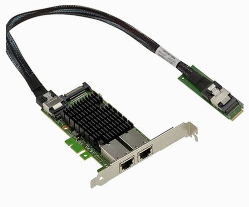 M.2 PCIE NETWORK CARD 2 PORTS 10G RJ45 ETHERNET INTEL X550 for Home