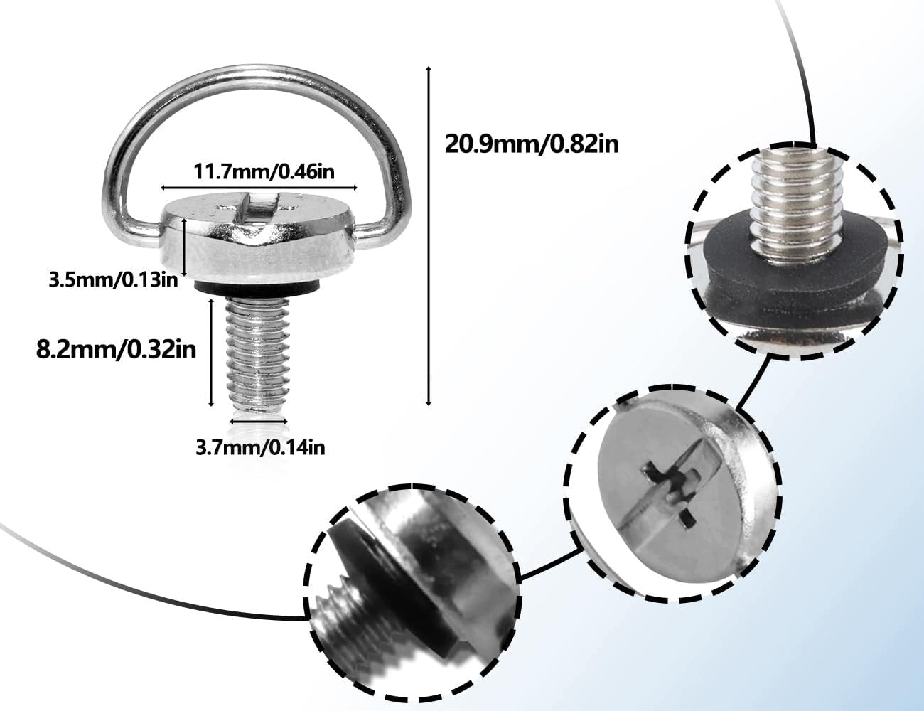 M4 QUICK RELEASE SCREWS FOR DRONE REMOTE CONTROL - SET OF 2 Brand no brand