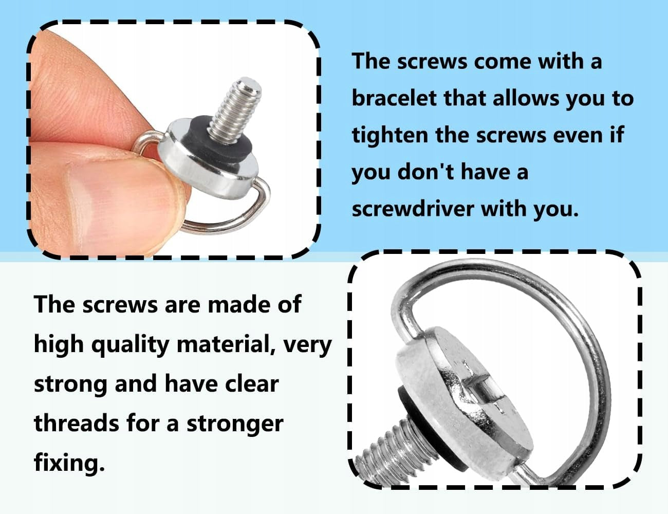 M4 QUICK RELEASE SCREWS FOR DRONE REMOTE CONTROL - SET OF 2 Model KAPSING 2 śruby M4, śruba szybkomocująca UAV, śrub