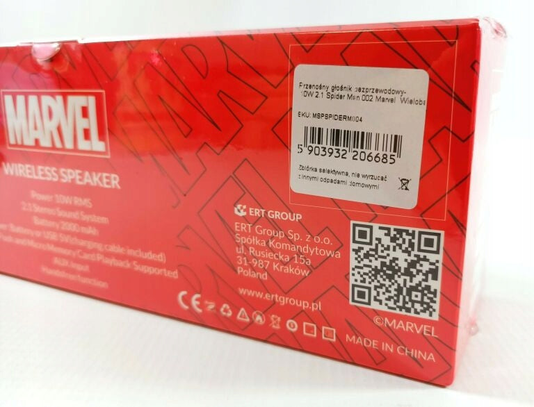M47 WIRELESS SPEAKER 10W 2.1 MARVEL Spider Men Manufacturer code MSPSPIDERM004
