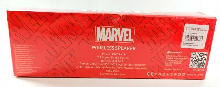 M47 WIRELESS SPEAKER 10W 2.1 MARVEL Spider Men Packaging status original