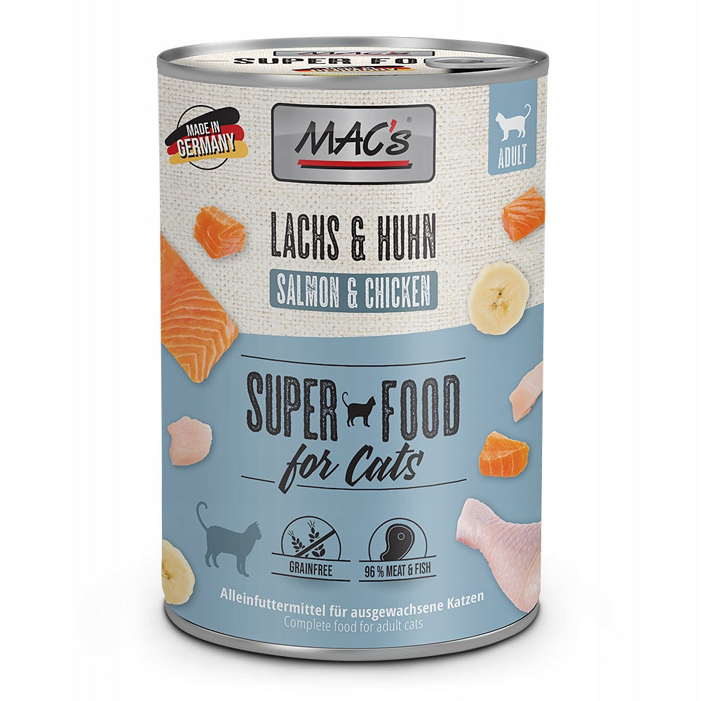 MAC'S CAT WITH SALMON AND CHICKEN FOR CAT 400g Manufacturer code 814