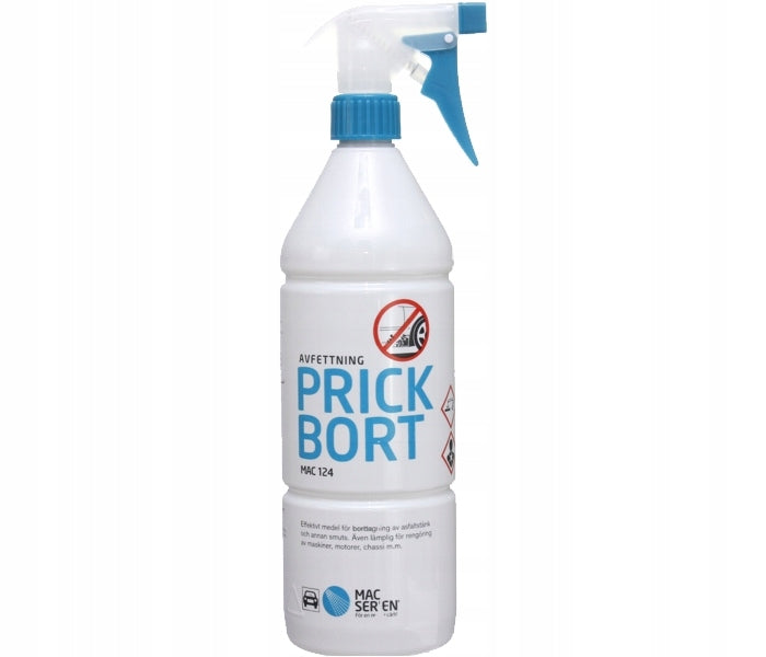 MAC SERIEN Prickbort 1l Product for removing asphalt tar glue from varnish