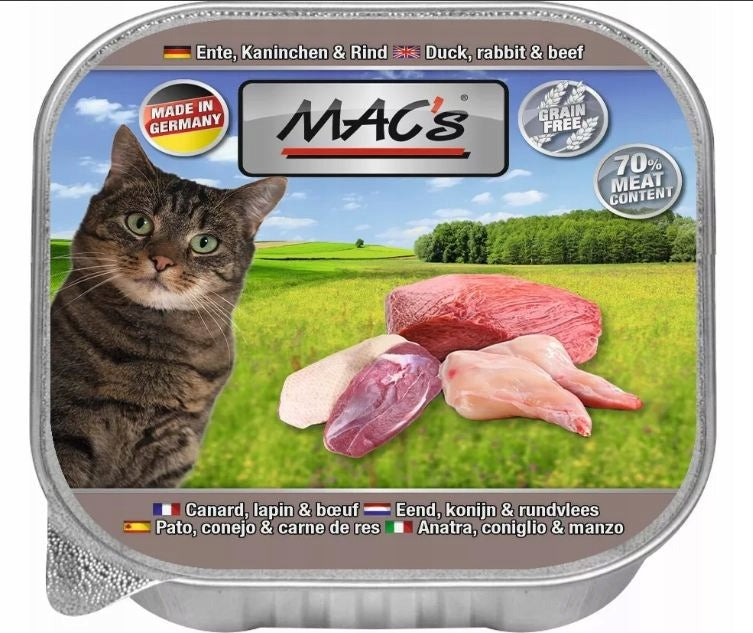 MAC's Cat | SUPER FOOD Duck rabbit beef 100g Number of pieces in the package 1 pcs