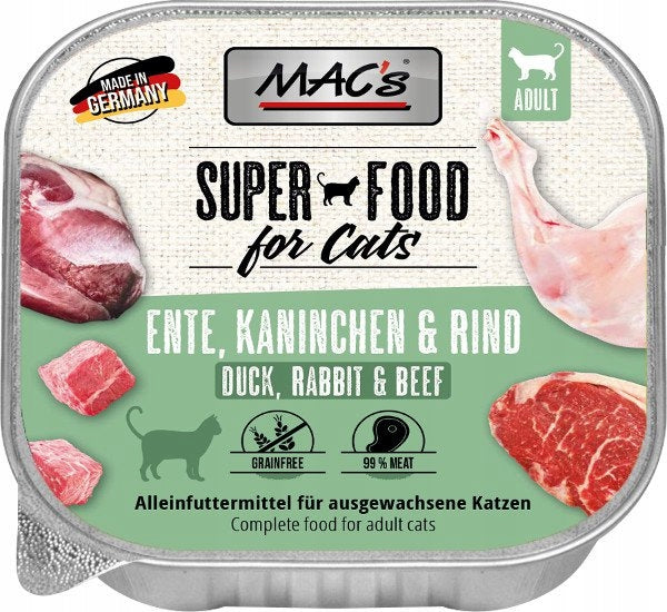 MAC's Cat | SUPER FOOD Duck rabbit beef 100g
