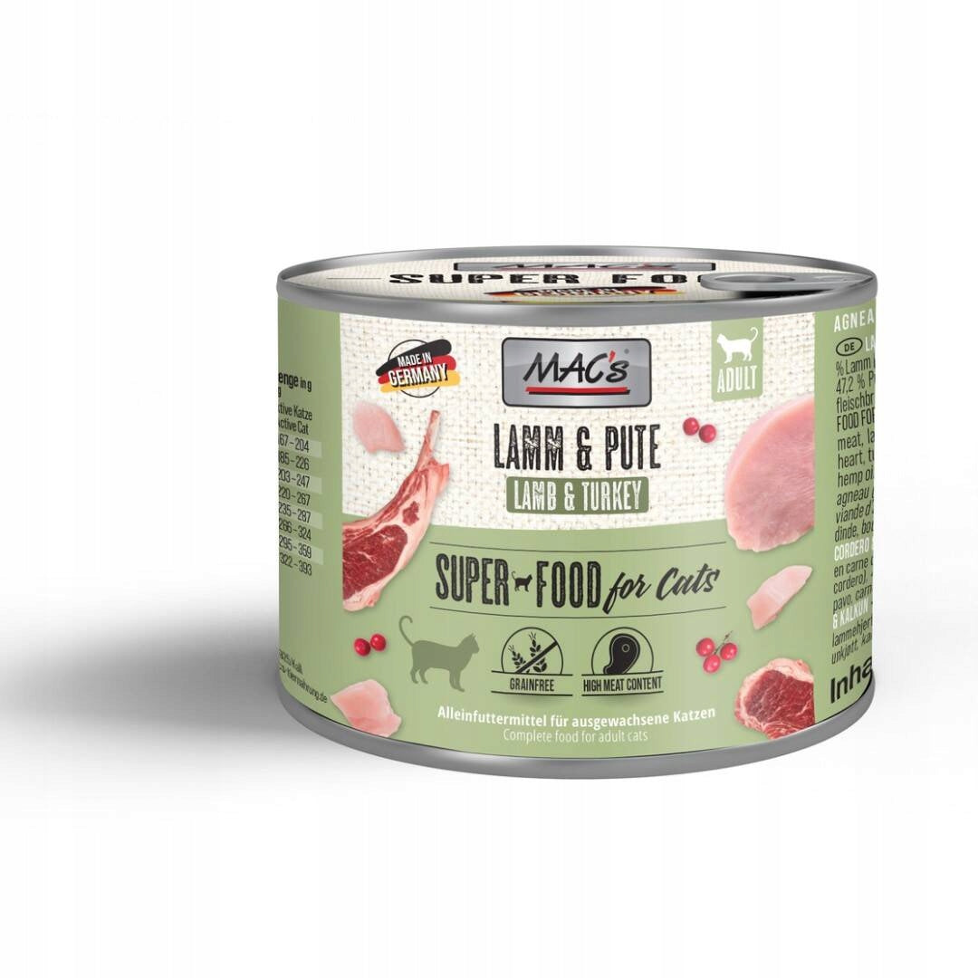 MAC's Cat Wet Cat Food Lamb Turkey 200g