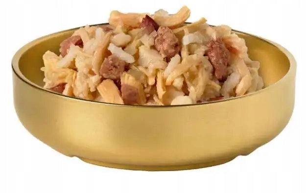 MACED BANQUET CHICKEN WITH RICE AND LIVER 100 G Packaging status original
