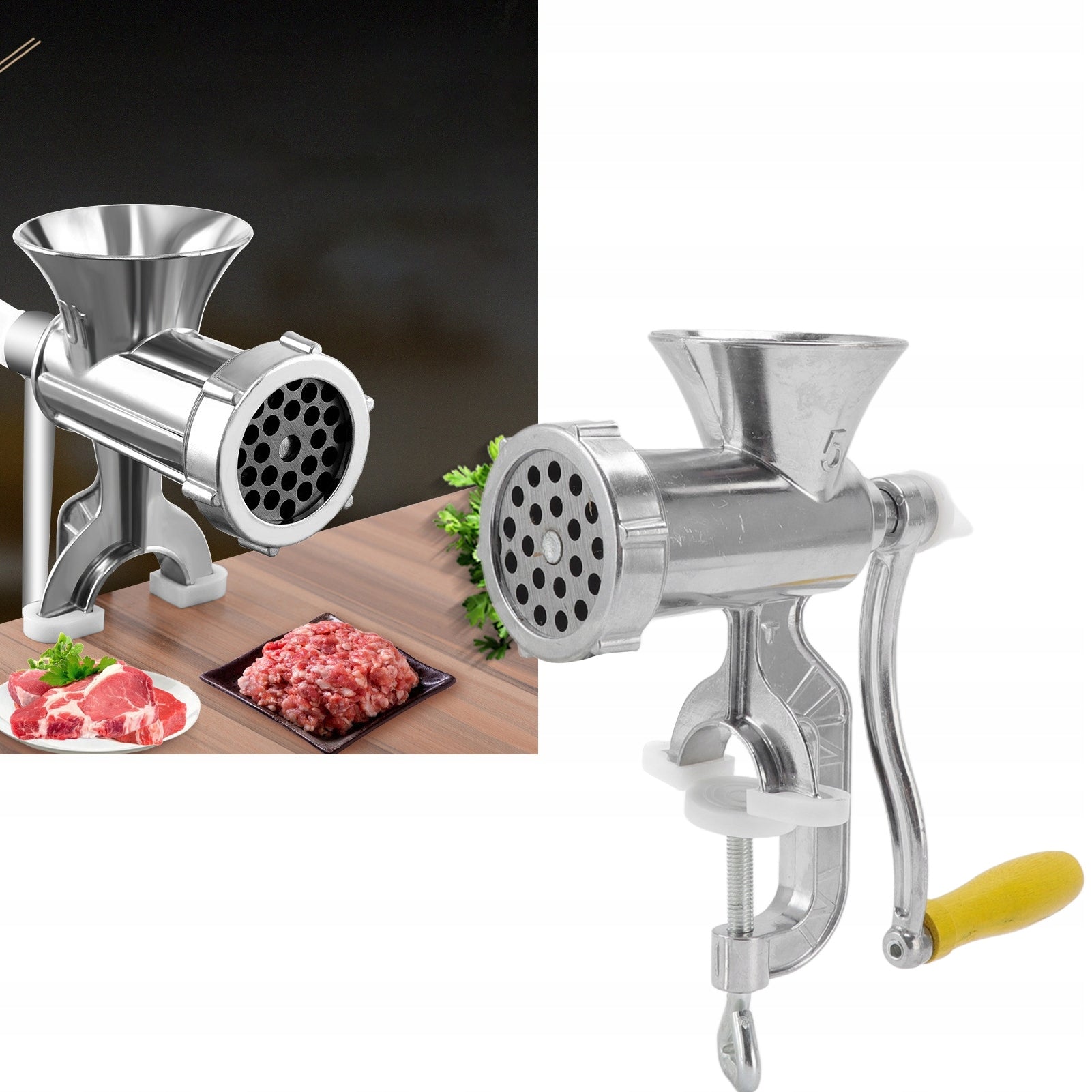 MACHINE GRINDER FOR GRINDING MEAT FUNNELS STRAINER CAST IRON STUFFER Packaging status original