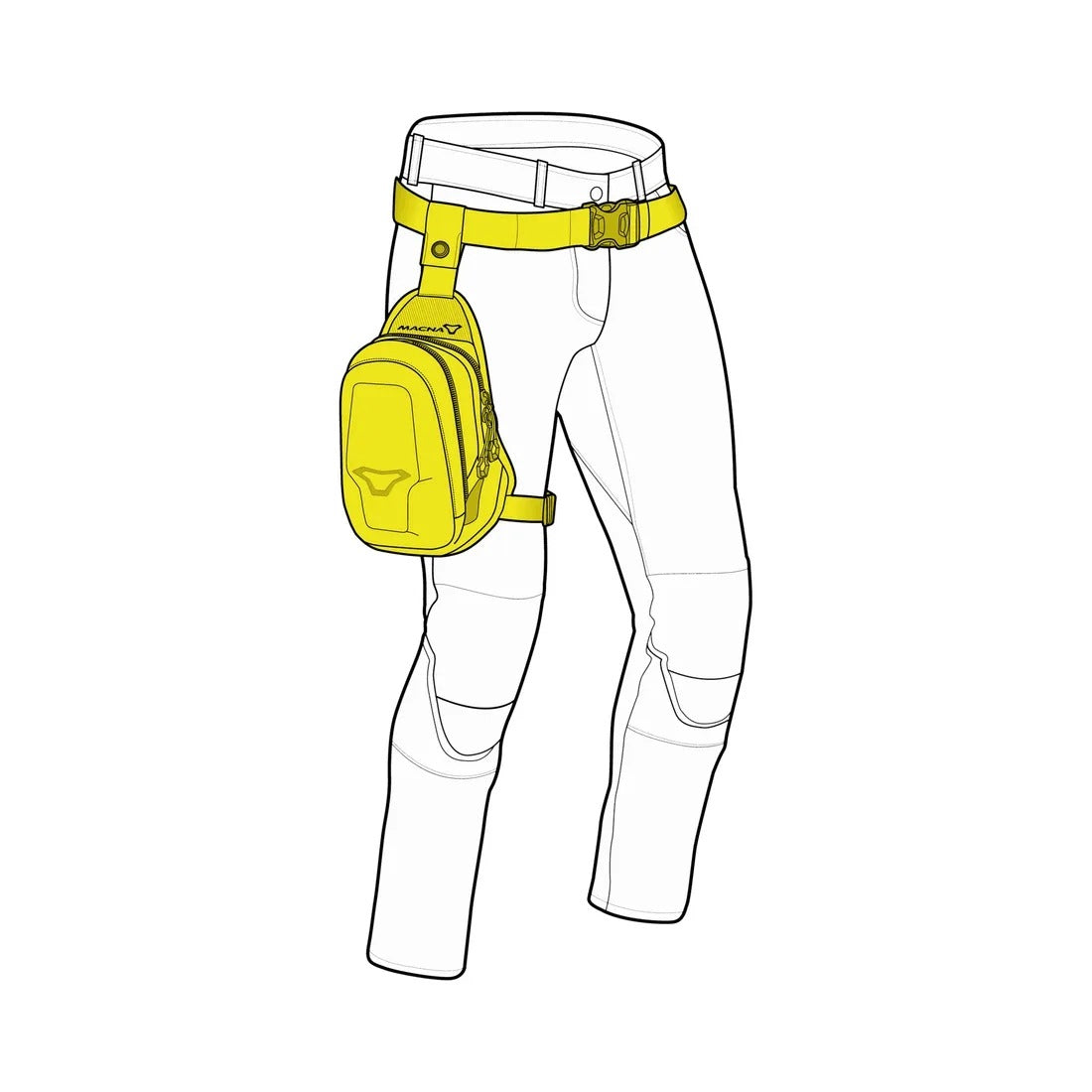 MACNA MOTORCYCLE THIGH BAG EXTENDED 4.5L 165.6513.101 Manufacturer's catalog number 1656513101