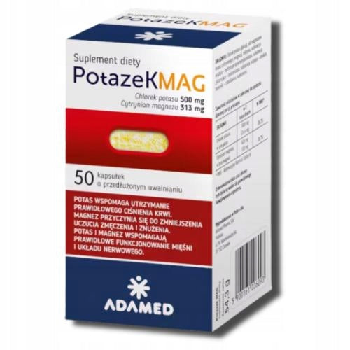 MAG 50 CAPSULES - MAGNESIUM 313mg / POTASSIUM 500mg