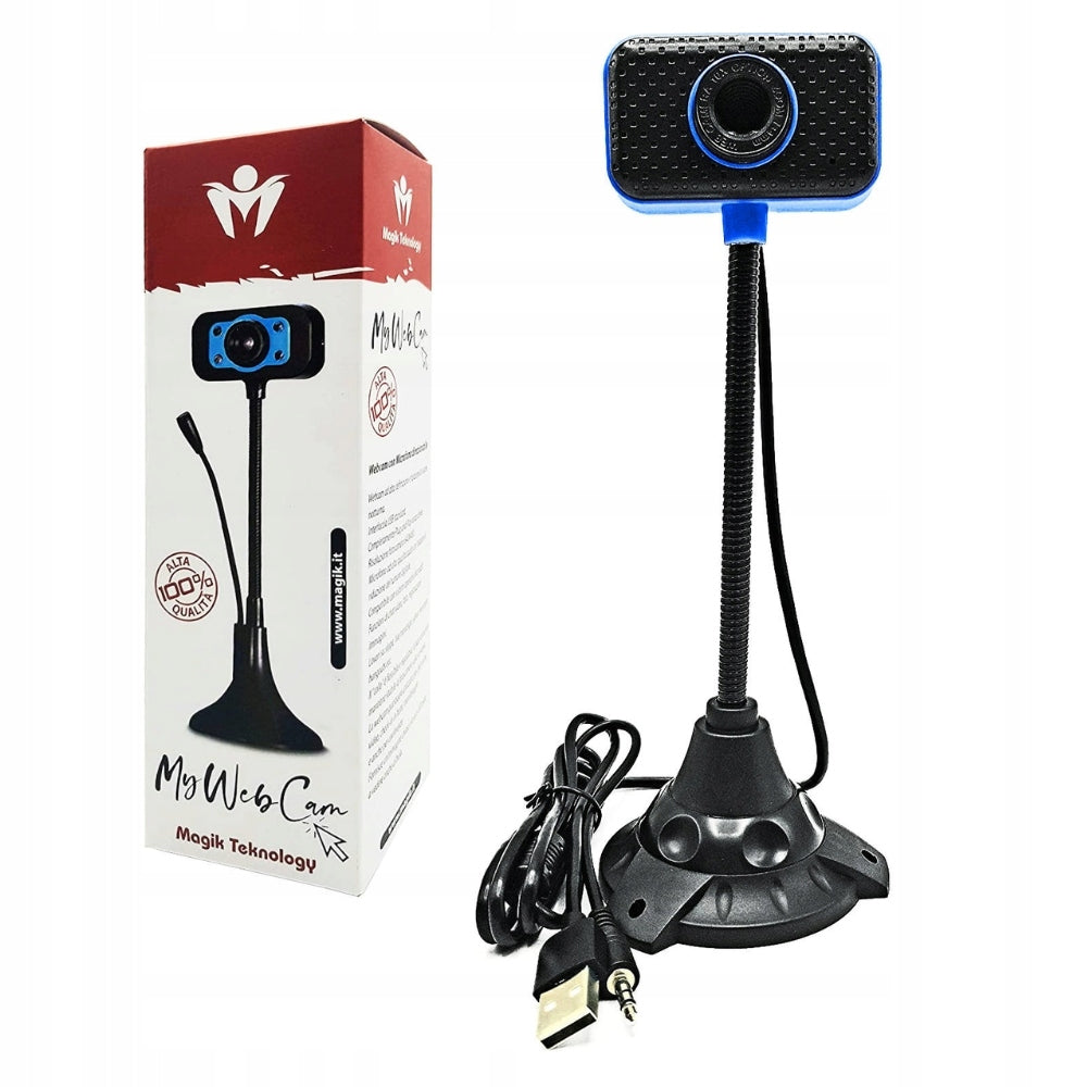 MAGI TEKNOLOGY WEBCAM WITH MICROPHONE USB 2.0 MINI JACK