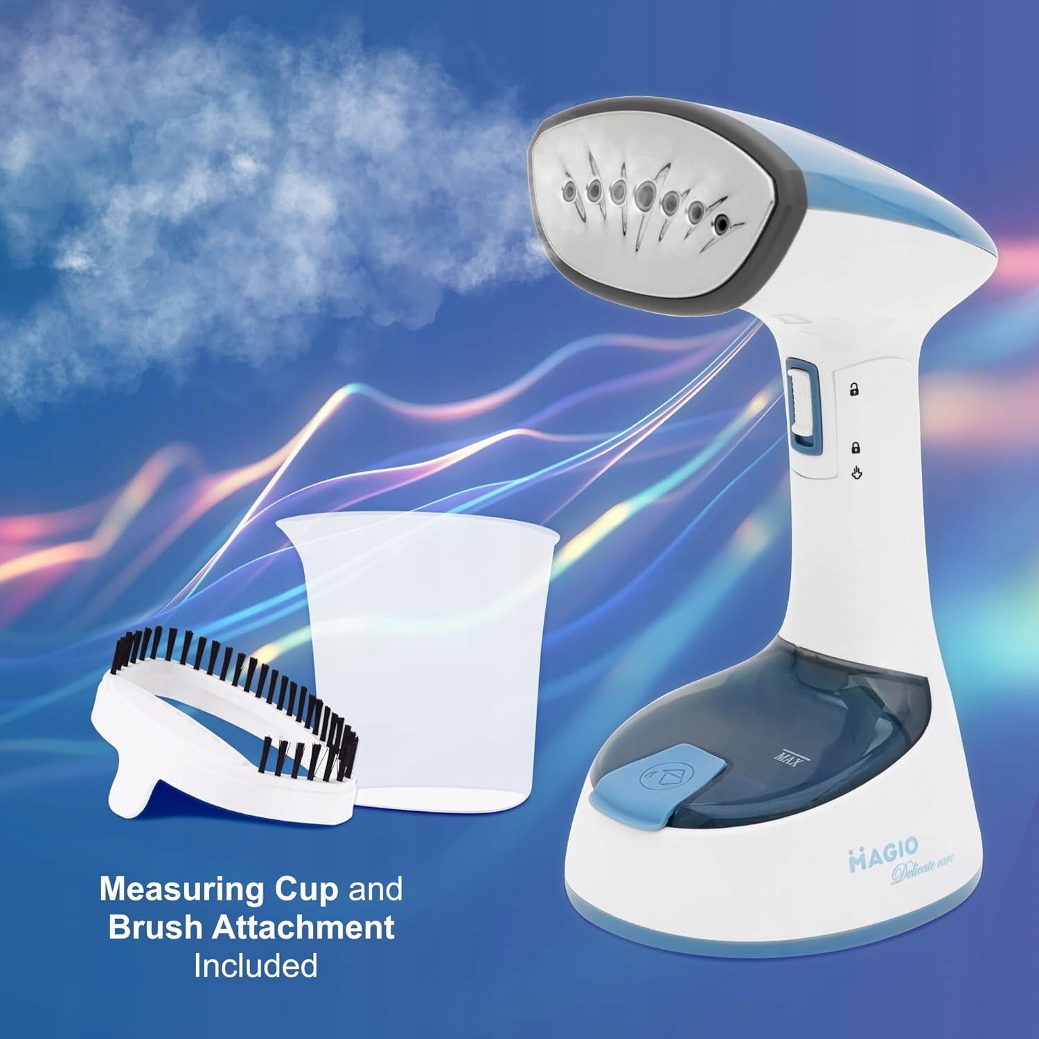 MAGIO MG-333 Hand Steamer 1500W Fast Folding For Fabrics Type handheld