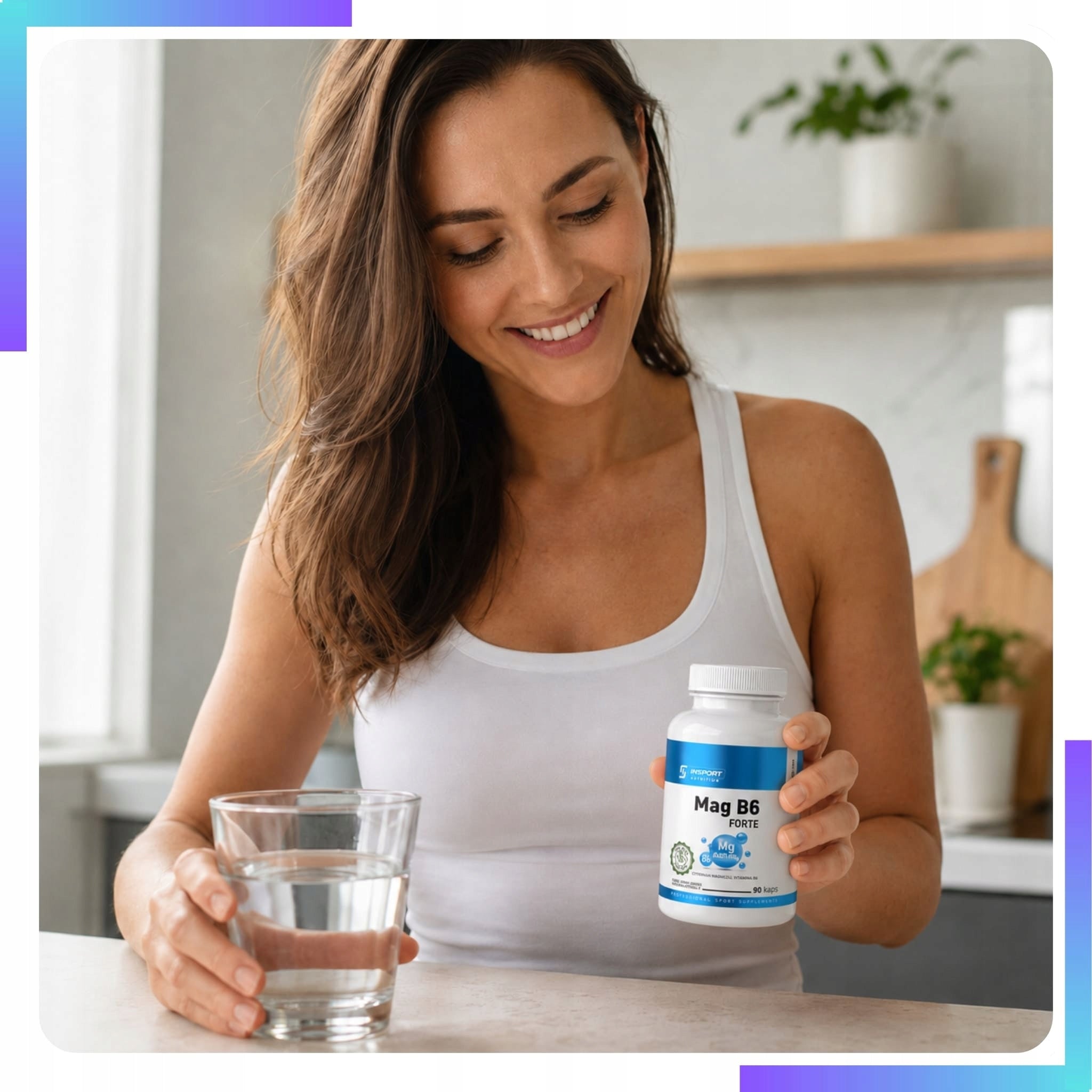 MAGNESIUM B6 FORTE 2400mg 90 kap MAGNESIUM CITRATE Muscle spasms | INSPORT Form capsules