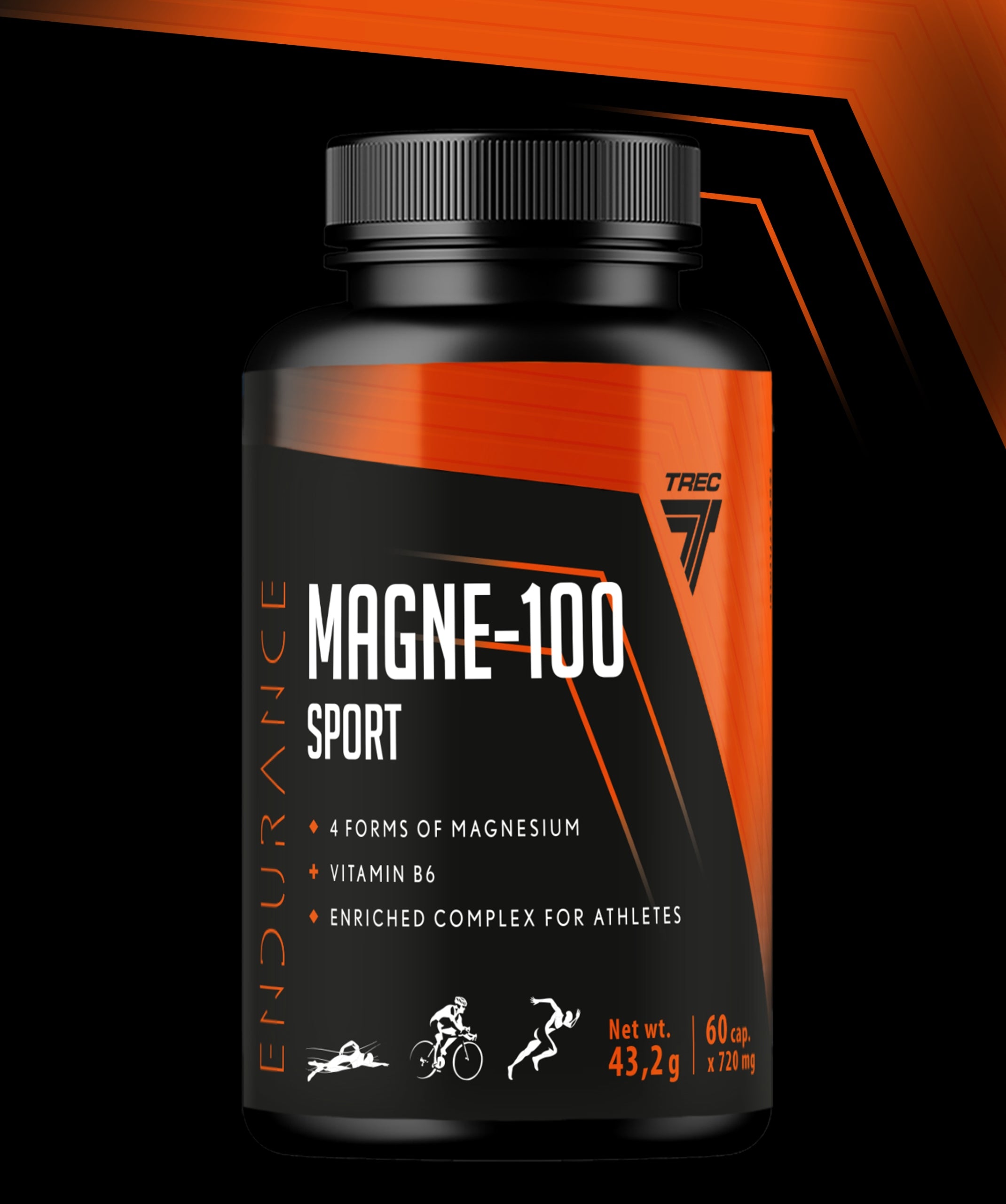 MAGNESIUM CAPSULES Magne-100 Sport 60 kaps Trec Endurance EAN (GTIN) 5902114017941