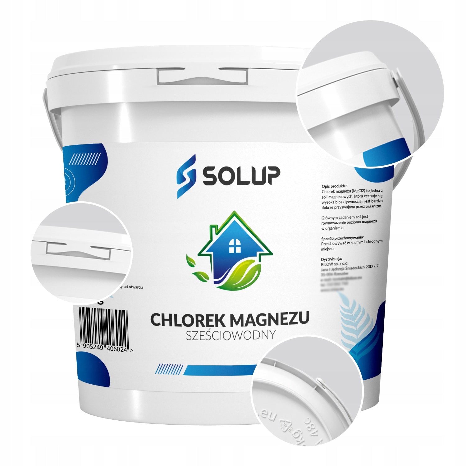 MAGNESIUM CHLORIDE FLAKES 8 kg magnesium chloride 8kg Brand Solup