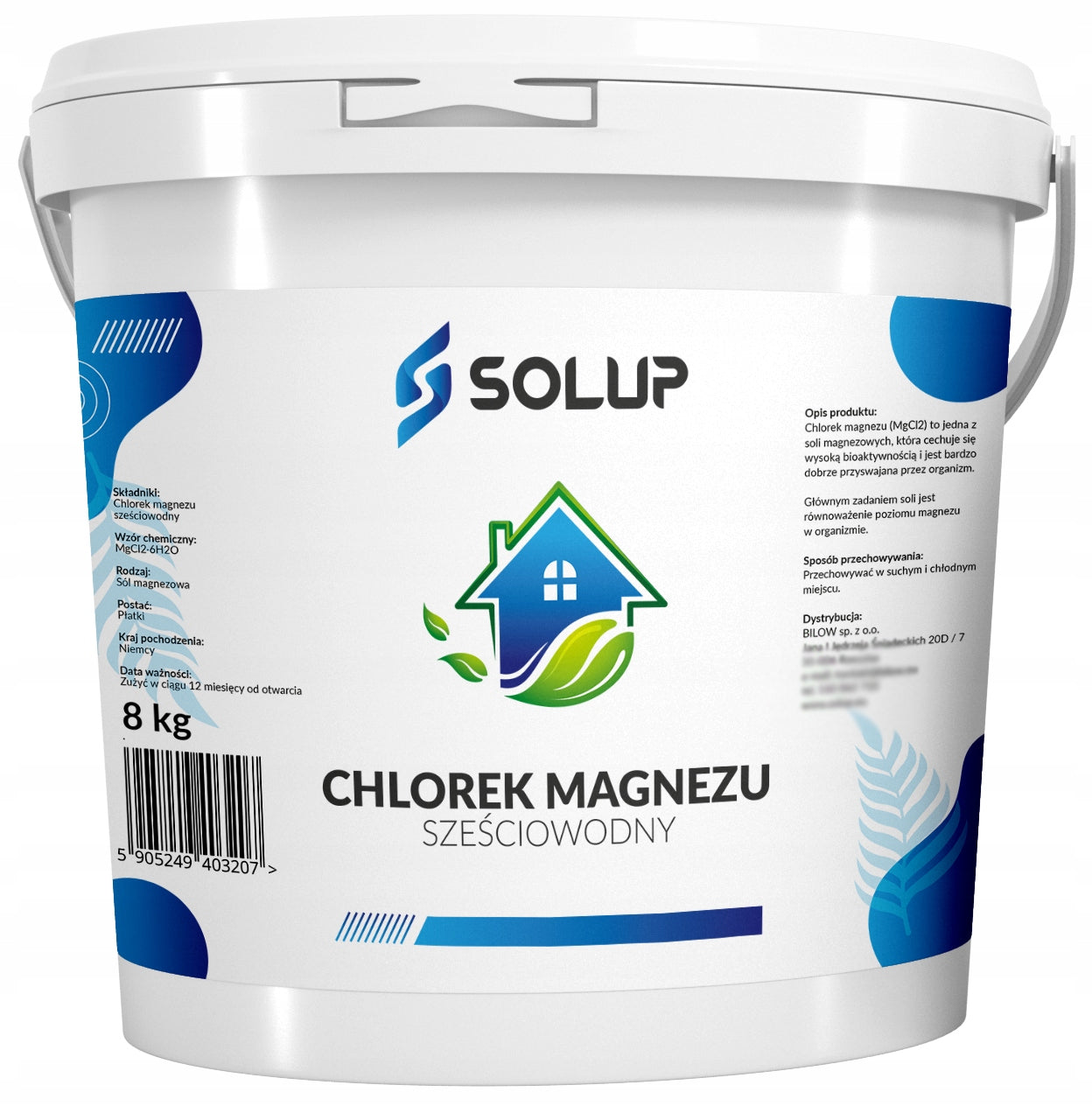 MAGNESIUM CHLORIDE FLAKES 8 kg magnesium chloride 8kg