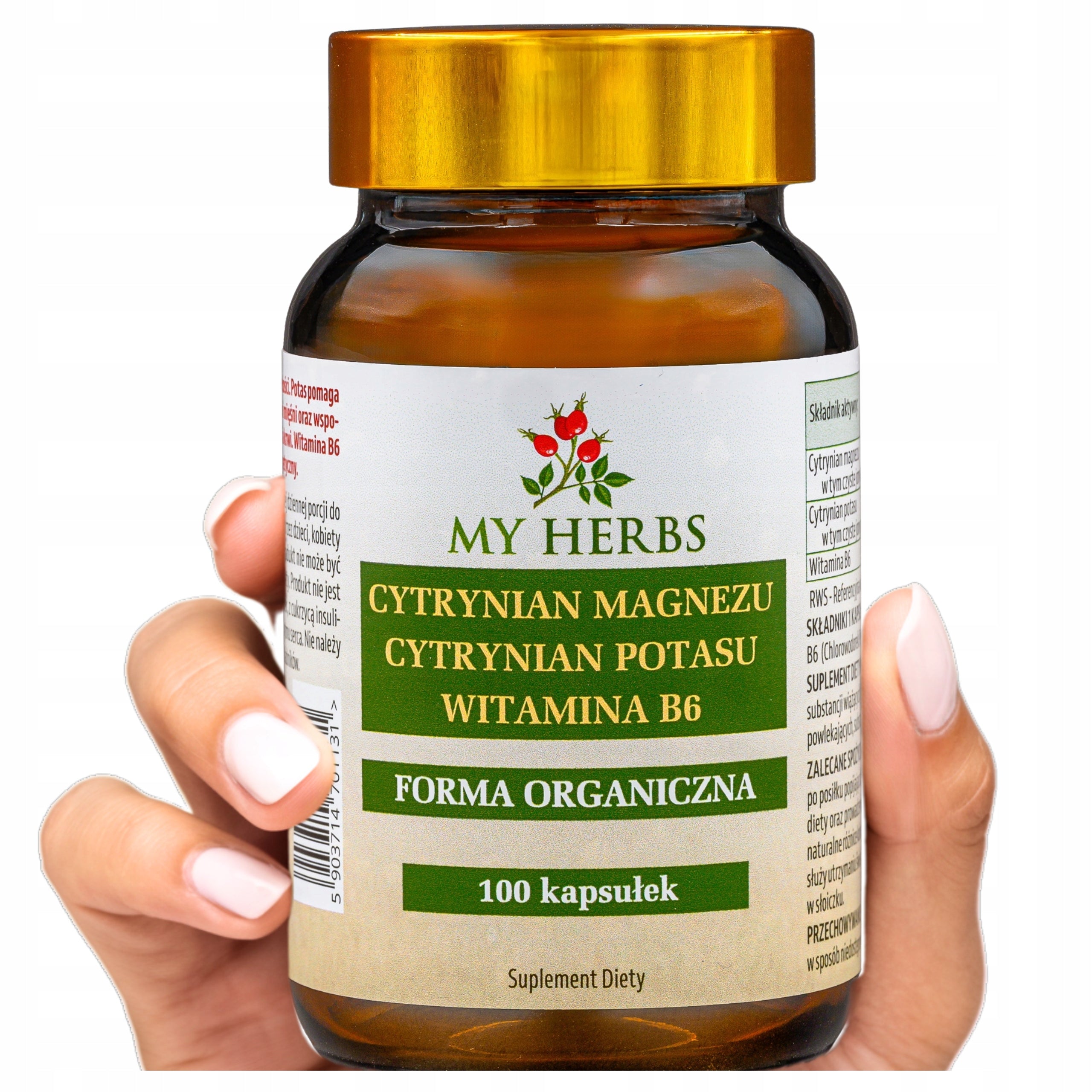 MAGNESIUM CITRATE POTASSIUM VITAMIN B6 100pcs MAGB6