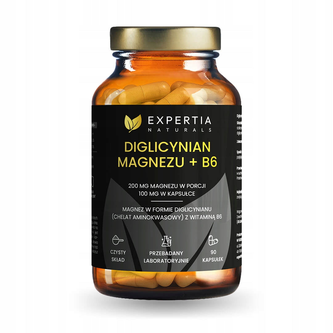 MAGNESIUM DIGLYCINATE + B6 – Expertia Naturals | 90 capsules