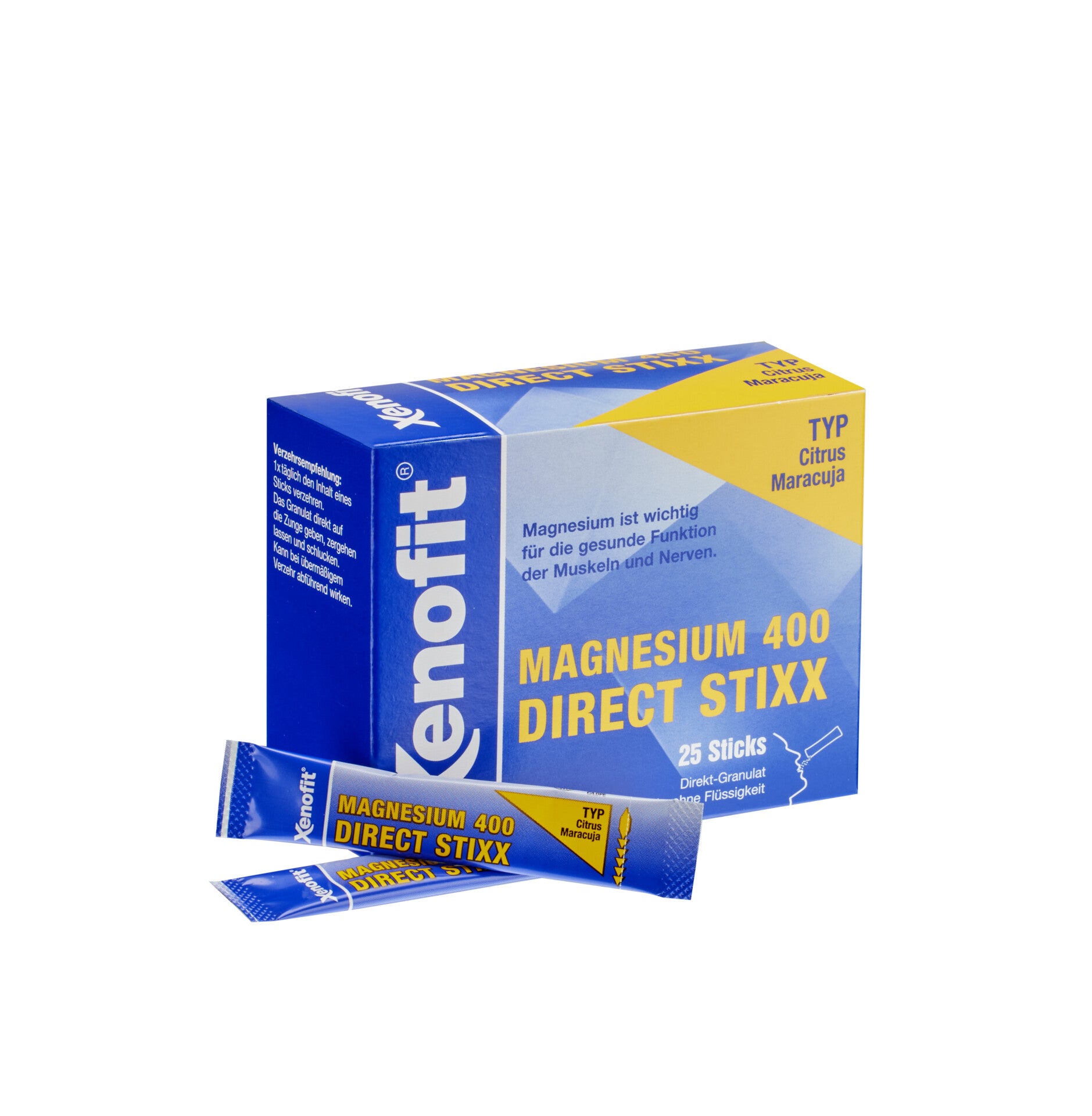 MAGNESIUM DIRECT STIXX XENOFIT MAGNESIUM CITRATE 400mg SUGAR FREE WITH XYLITOL