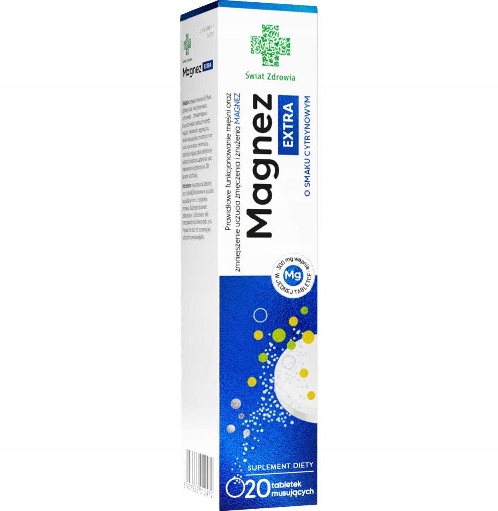 MAGNESIUM EXTRA lemon flavoured 20 tablets mousse Manufacturer code 1111