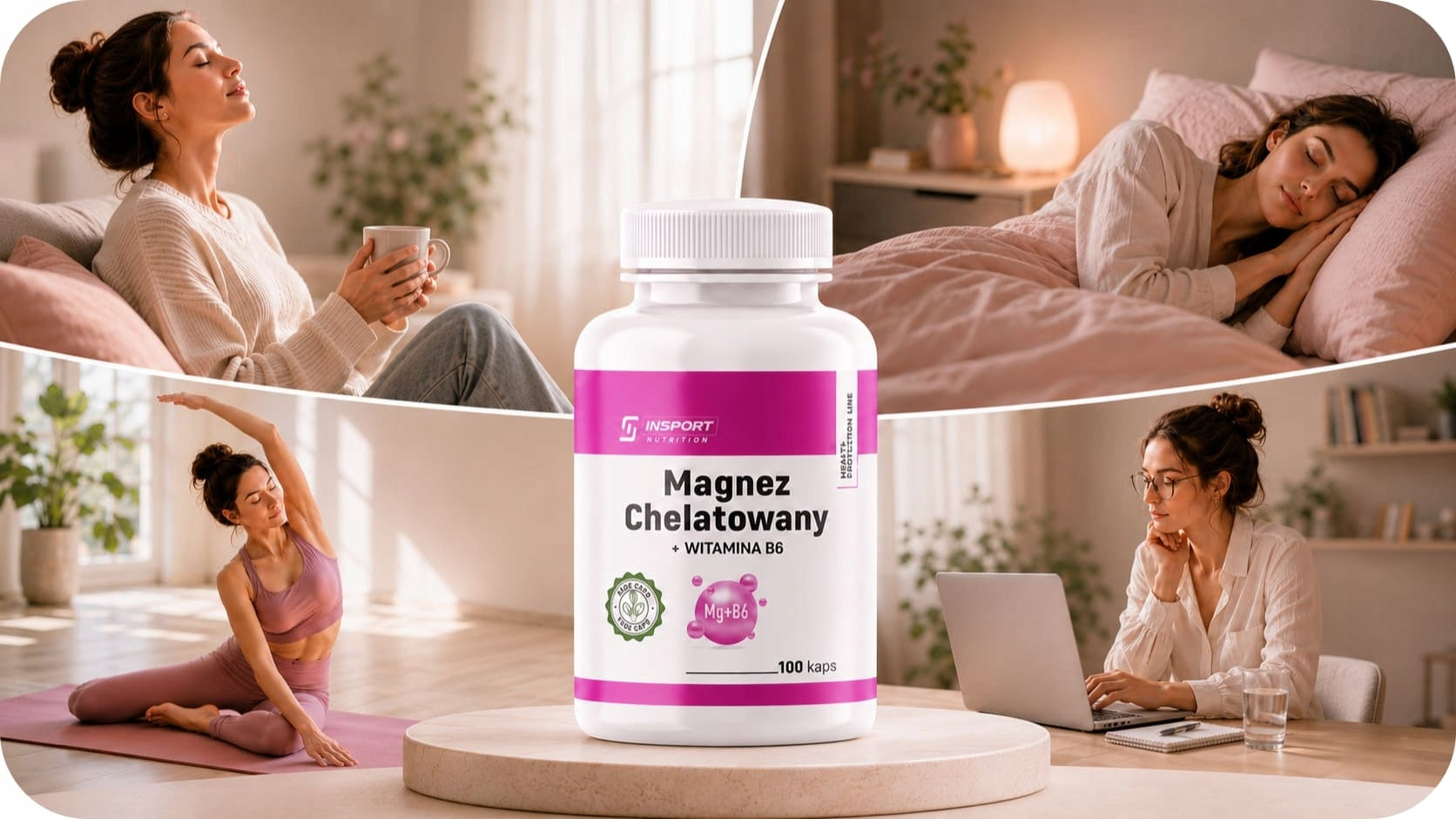 MAGNESIUM GLYCINATE 1600mg 100 kap CHELATED MAGNESIUM Contractions | INSPORT Form capsules